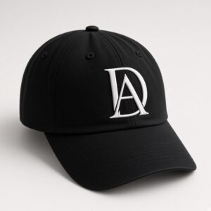 DA Monogram Embroidered Dad Hat — Unstructured Cotton Cap